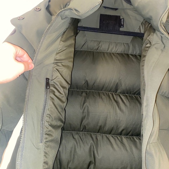 Marmot Mercer Hooded Puffer Down  Jacket Olive Green Size S/P RDS Certified - Picture 6 of 17